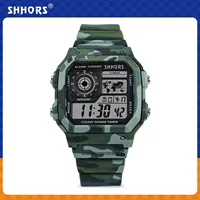 Святая обезьяна Sho Shors фабрично напрямую поставляет street fashion спортивные электронные LCD студенческие камуфляжные практичные электронные часы
