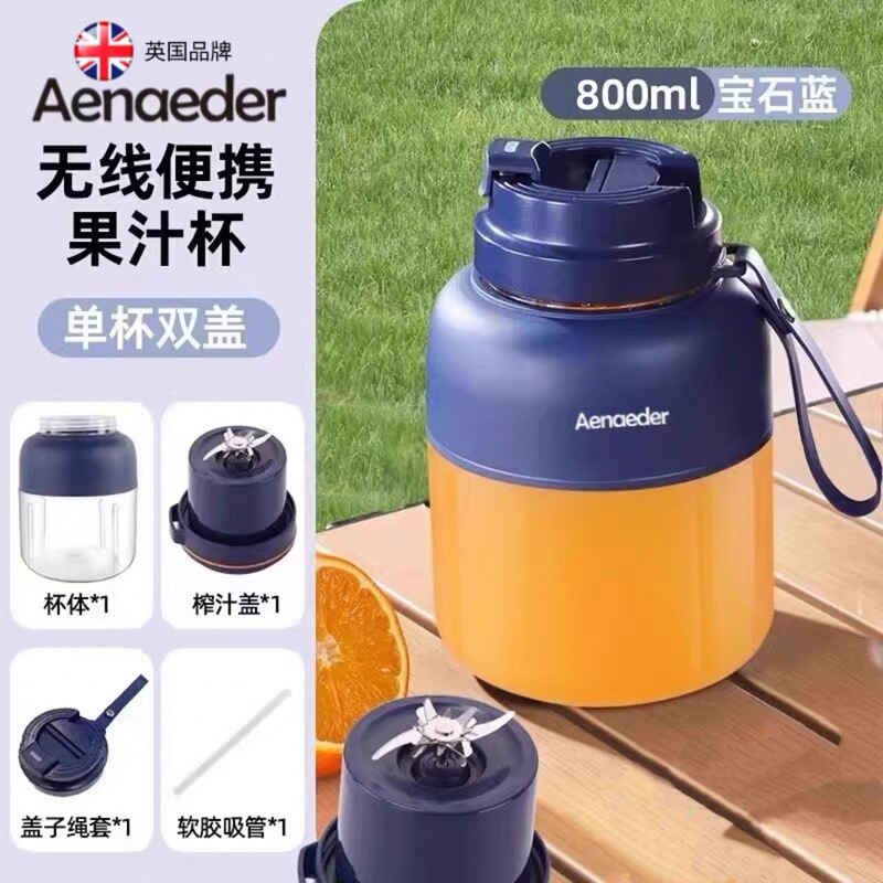 德国榨汁机便携式小型家用多功能水果48页榨汁杯果汁机无线碎冰机|undefined