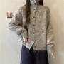 保暖加厚宽松立领开衫