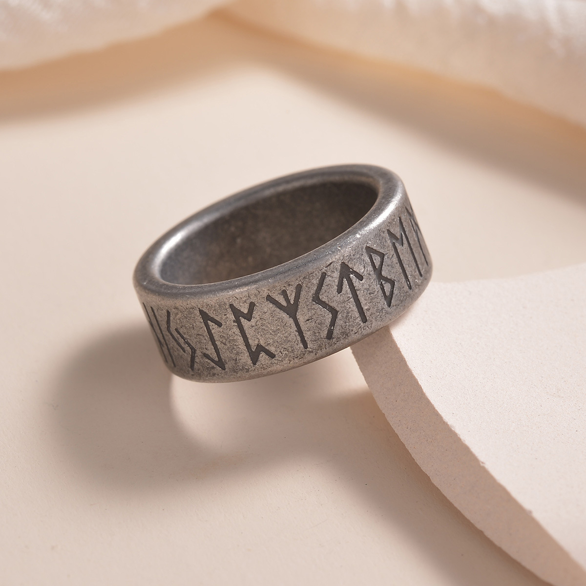 1 Piece Quantity Holiday, Party, Street Occasion Basic Classic Style Geometric 304 Stainless Steel Men'S Rings