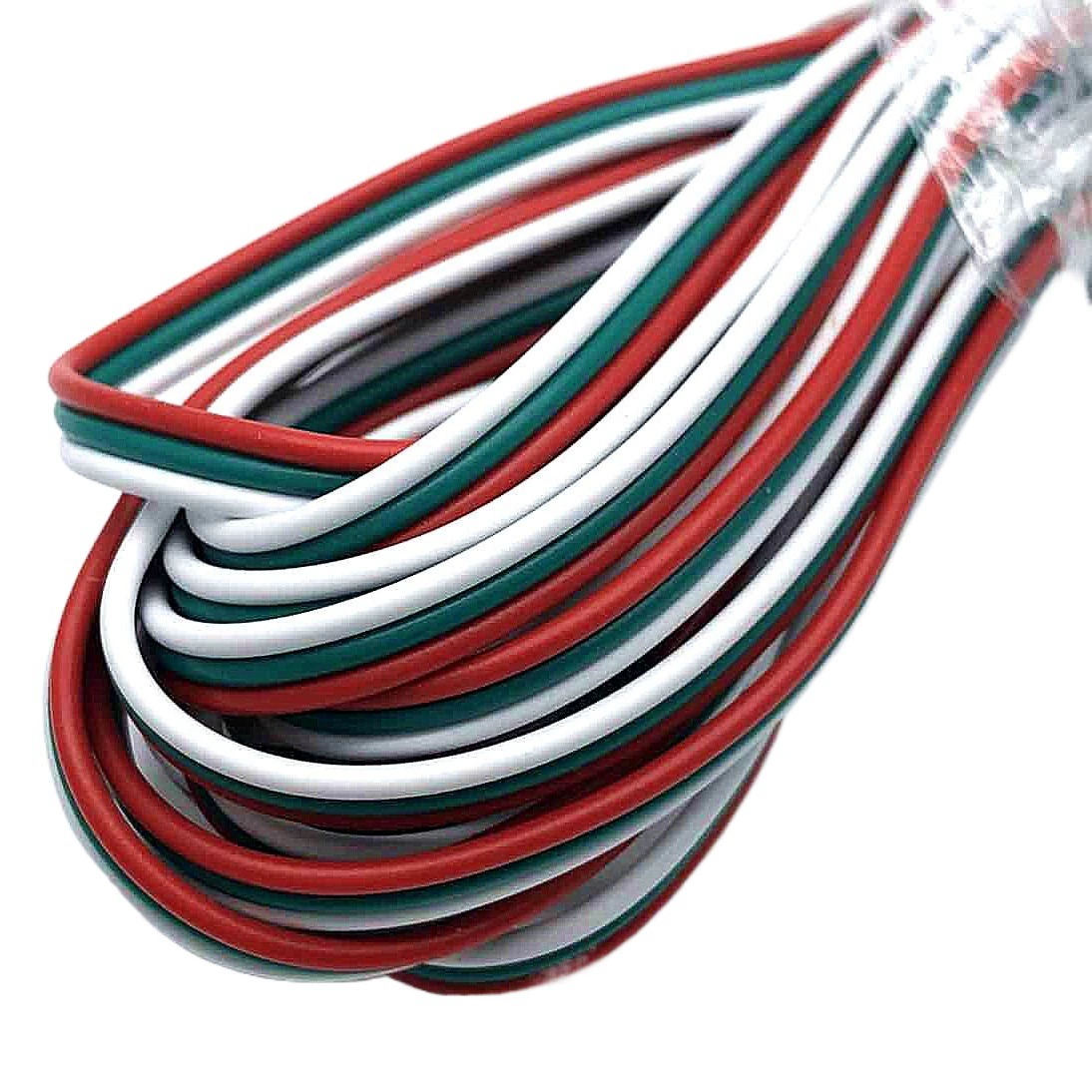 3P трехжильный провод Светодиодная световая полоса RGB, меняющая цвет световая полоса, Электронная соединительная линия Белый Зеленый Красный провод с сердечником из чистой меди