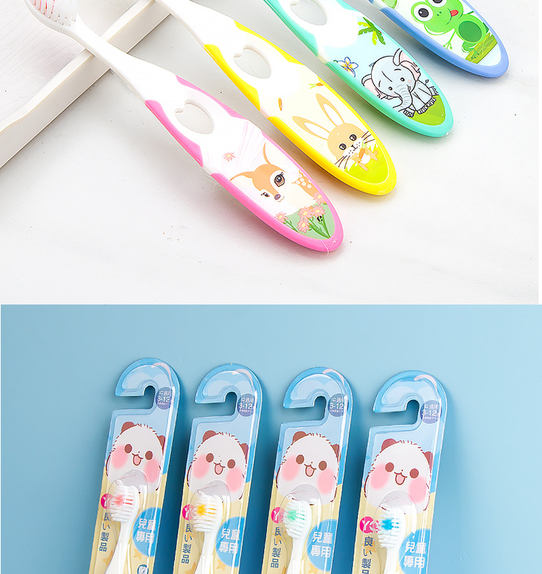 儿童牙刷软毛地摊货源2二元家庭日用品百货一件代发牙刷工厂批发