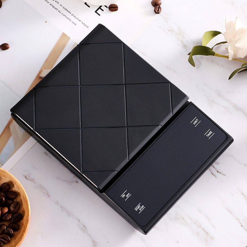 Escala electrónica de café comercial de fabricación manual especial de alta precisión de cocina pesada con relojería de carga doméstica