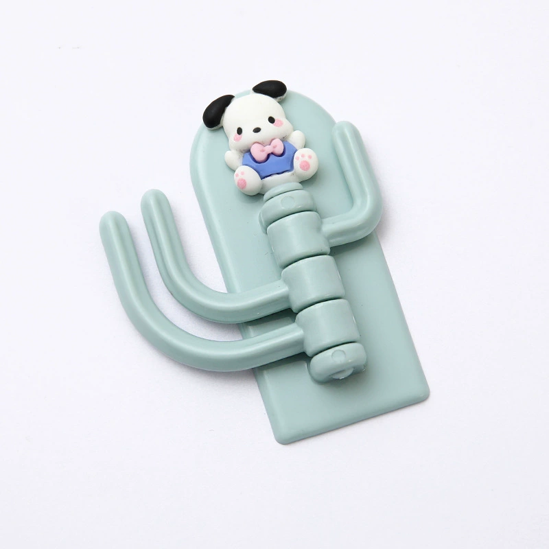 Cute cartoon three -hook hook Student dormitory wall without trace avoidance sticking hook wall door behind the key hook