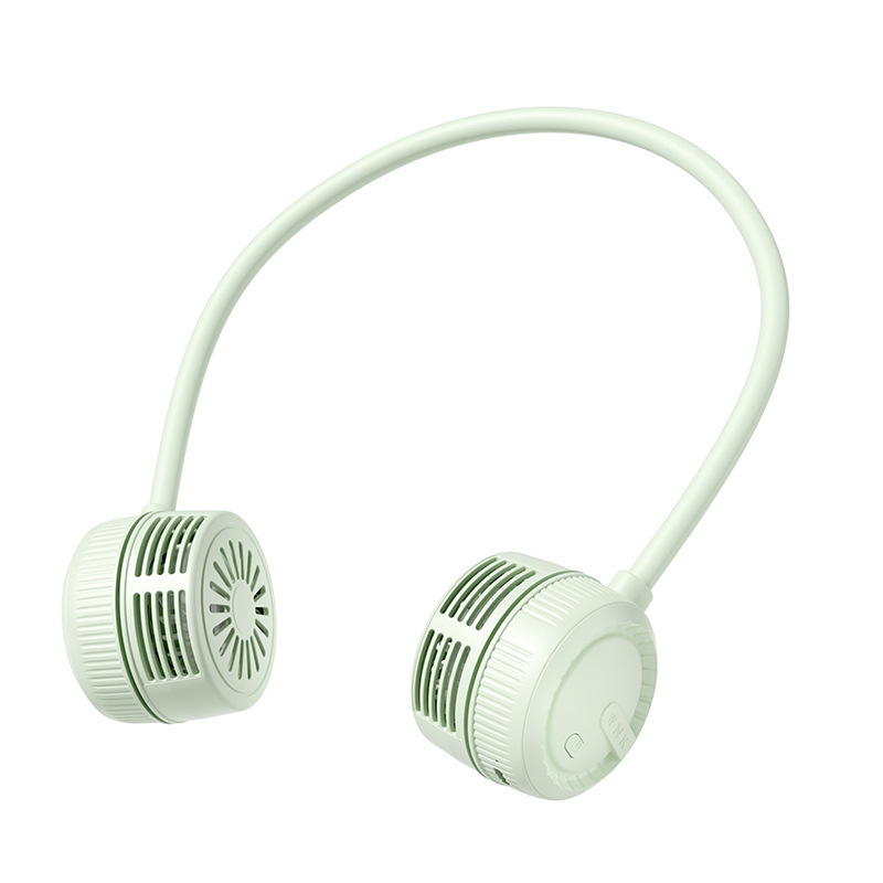 Ventilador de cuello colgante transfronterizo sin hojas perezoso carga USB turbocuello mini ventilador pequeño portátil ventilador de viento pequeño tranquilo
