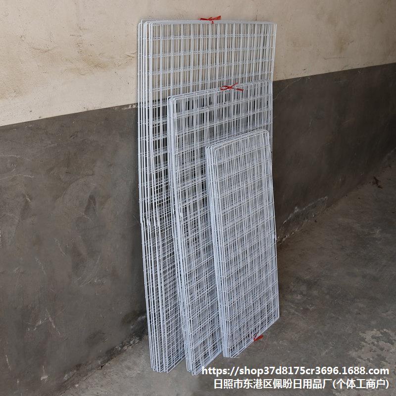 铁网挂网挂钩钢丝网车间万用地摊隔离网货架饰品白色网格片超市