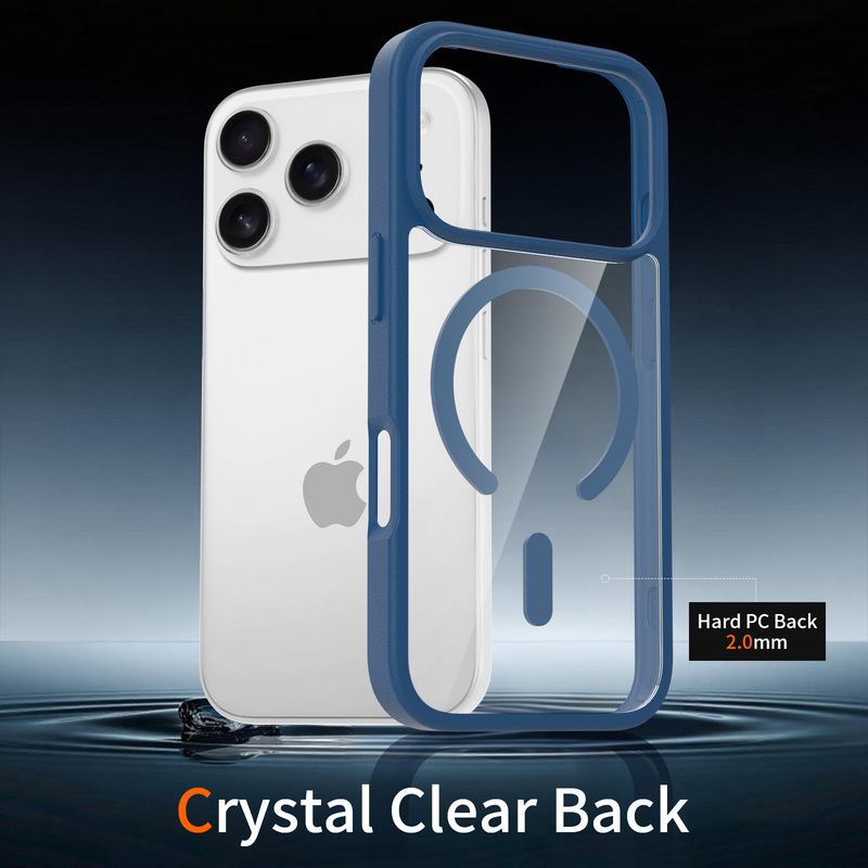 适用iPhone17Pro银盾透明二合一手机壳TPU+PC磨砂苹果保护套工厂|undefined