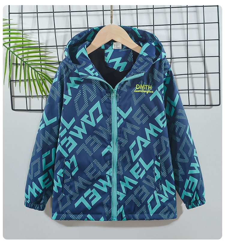 Manteau coupe-vent Veet pour garçons, coupe-vent à capuche pour enfants de 3 à 15 ans, nouvelle collection printemps et automne_voghion.com