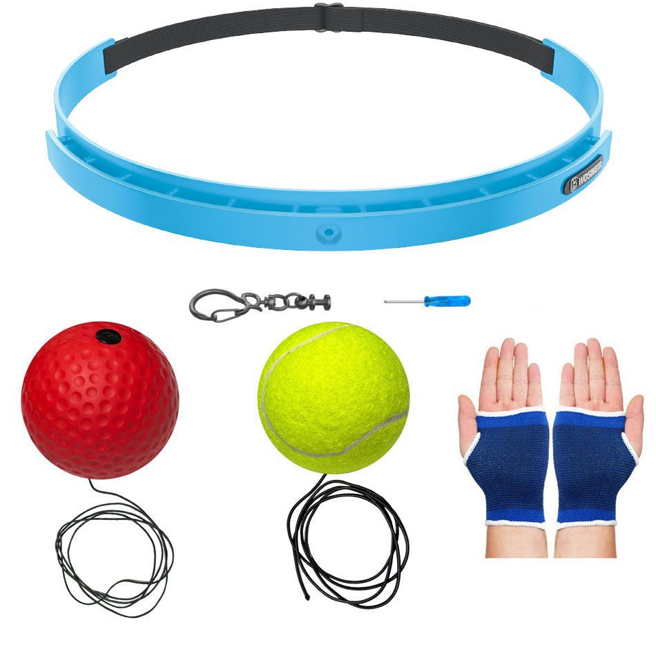 Boxeo de reacción montado en la cabeza bolas de entretenimiento de descompresión para niños bolas de velocidad mágica entrenador de boxeo de ojos para adultos