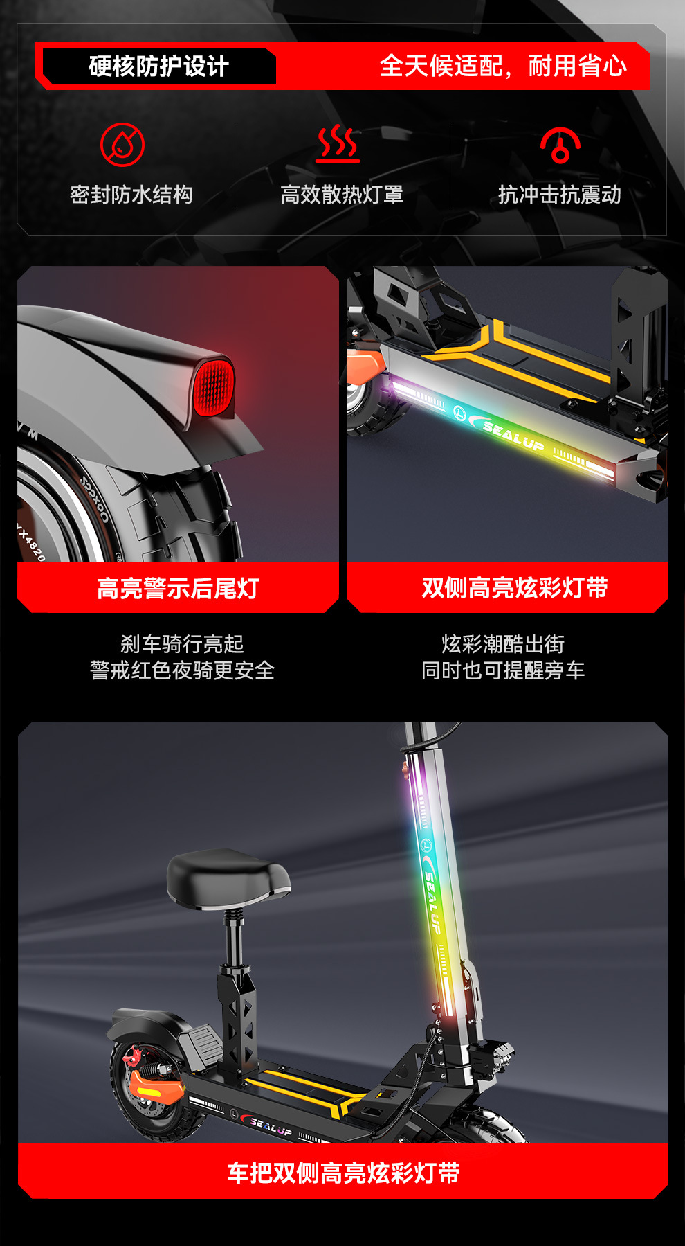 Sealup [26Th Anniversary New Model Launch] Electric Scooter Ae8 Por Adult Folding Electric Scooter