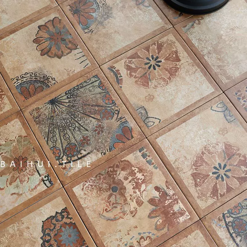 Французский деревенский пасторальный стиль, ретро мозаичная плитка для ванной комнаты, напольная плитка для старого особняка, плитка для балкона для кофейни B&B