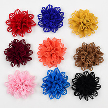 日韩时尚珍珠麻布镂空手工花朵 diy头花发夹胸花鞋花帽子服饰配件