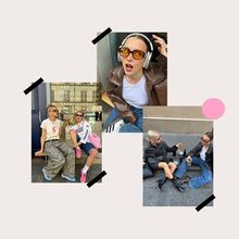 [街头look]欧美博主ins设计感穿搭海报装饰画服装店咖啡厅画背景