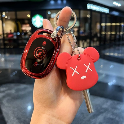 Bubble Bell Knife Battery Car | Car key bag - electric-car-h-vitality-red-red-door-key-set