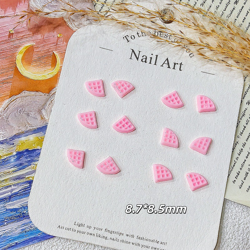 三角松饼仿真华夫饼超迷你仿真食玩美甲穿戴甲头饰微缩超市diy