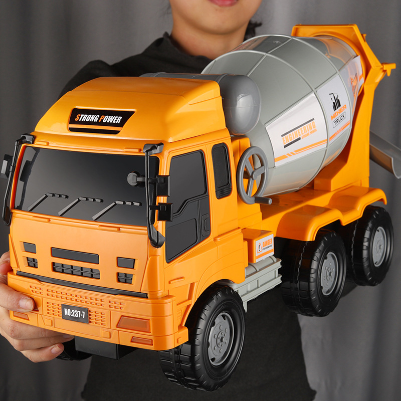 儿童大号52CM工程车玩具男孩礼物挖掘机推土勾机搅拌吊车小汽车
