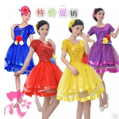 Одежда для блесток Современное танцевальное представление Блестящий танцевальный костюм