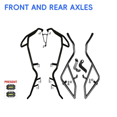 pipe bumpers, motorcycle protection, anti-collision – Motorcycle bumper - black-carbon-steel-front-bumper-rear-bumper