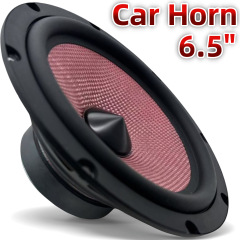 カースピーカー 6.5inch 中低音 グラスファイバー製 パープルレッドボウルスピーカー 車載オーディオ ドア用 ハイエンド