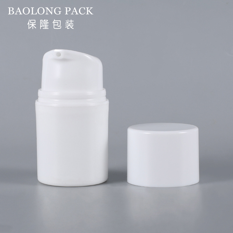 흰색 로션 병 + 흰색 캡, 30ml, PP
