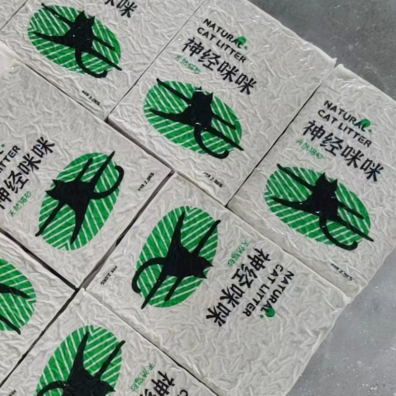 Нервная Мими Кошачий песок Оптовая продажа вся коробка впитывает воду тофу Кошачий песок оригинальный молочный аромат Жасмин зеленый чай