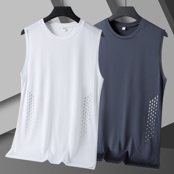 Summer New Ice Silk Mesh Quick-drying Couple Short-sleeved Crewneck T-shirt Men's and Women's Multi-color Fashion Sunscreen Breathable T-shirt Trendy
