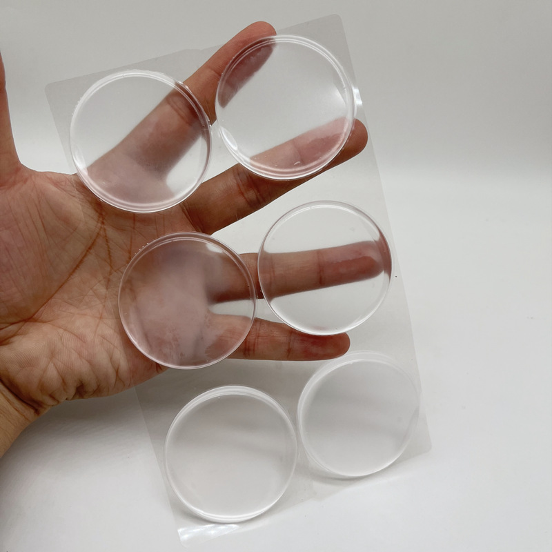 Sin perforación, tira anticolisión transparente invisible, almohadilla anticolisión del refrigerador, manija de puerta silenciosa y gruesa, pegatina anticolisión del gabinete trasero de la puerta de silicona