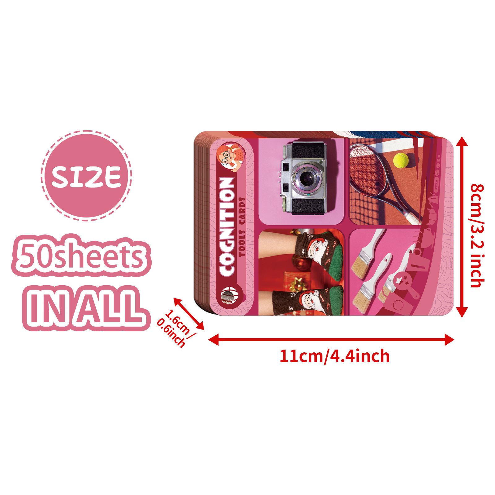 50 Pieces Of Cross-border New Realistic Everyday Object Recognition Cards For Children's And Early Childhood Education_voghion.com