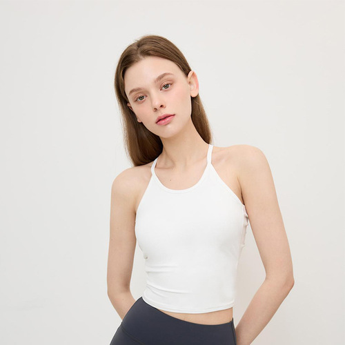 European and American sexy thin strip sport beauty back underwired bra shockproof running quick-drying shaping strap yoga bra backless top wearable