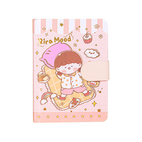 High-looking 64K hot stamping color page notebook student diary notebook cartoon cute notebook wholesale