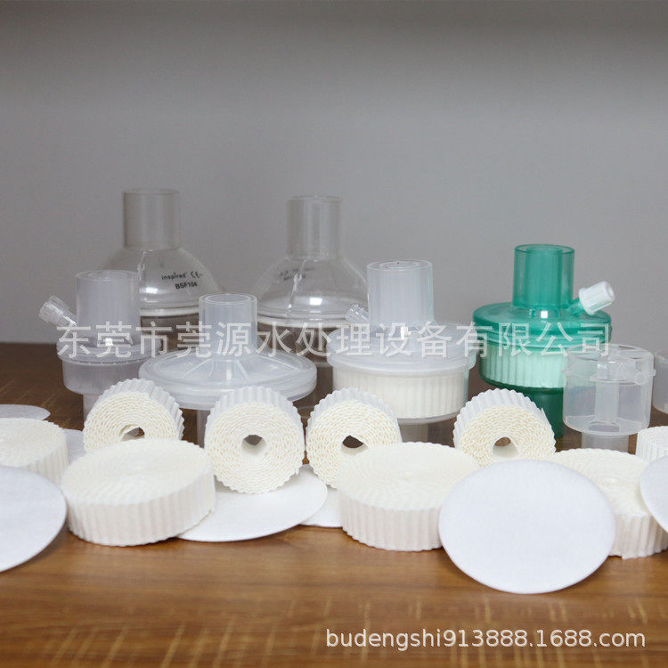 源头供应呼吸防护滤材 肺功能检测仪过滤棉 咬嘴过滤片 过滤棉