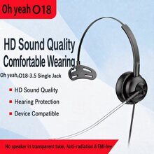 ��ҮO18anc3.5��������wideband enc�Ԓ�ͷ�pc���C mono headset