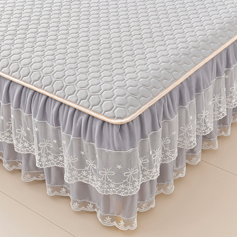 Латексный коврик из ледяного шелка J8, новый коврик 2025, машинная стирка, прохладный мягкий чехол для кровати, летний коврик, набор из трех предметов, четыре G3