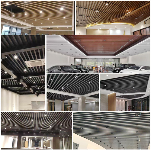 Commercial Office Use LED Flat Panel Light Fixture with Grille and Recessed Spotlight, Ultra Bright COB Single or Dual Head Square Tube Spotlight