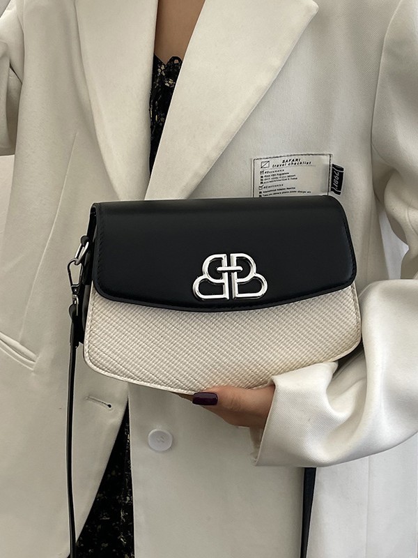 Bolso de diseño de nicho para mujer verano 2025 nueva moda retro bandolera bolso cuadrado pequeño de color de contraste de alta calidad