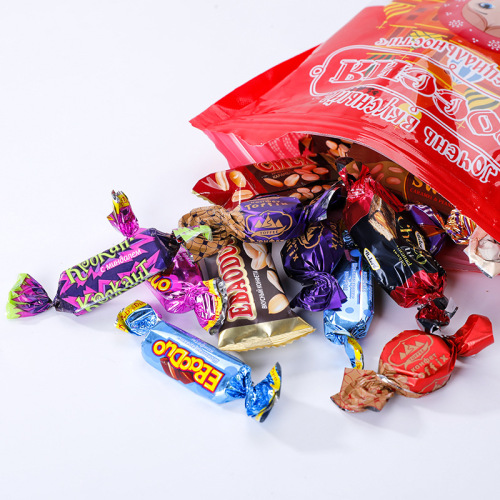 Russian imported chocolate sandwich candy mixed set wedding candy gift loose bulk New Year snacks candy