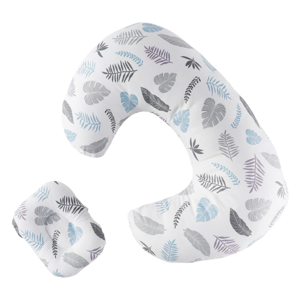 Almohada de lactancia para bebés transfronteriza multifuncional en forma de U bebé durmiendo acostado anti-escupir almohada de leche almohada de lactancia para bebés de maternidad