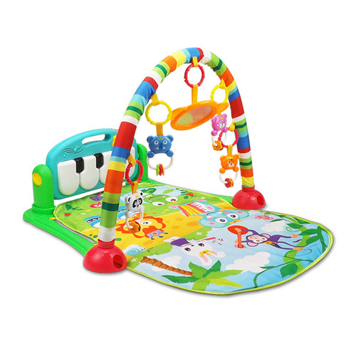Baby Music Pedal Fitness Stand Newborn 0-1 Year Old Baby Piano Mat Lighting Game Carpet Toy