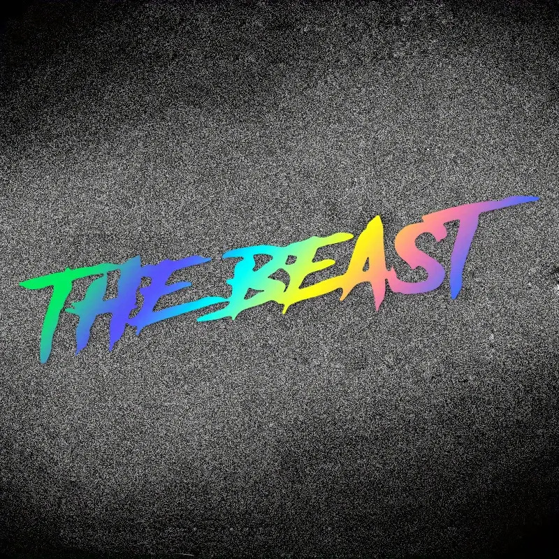 跨境爆款THE BEAST野兽个性创意车贴装饰车身玻璃装饰贴亚马逊|undefined