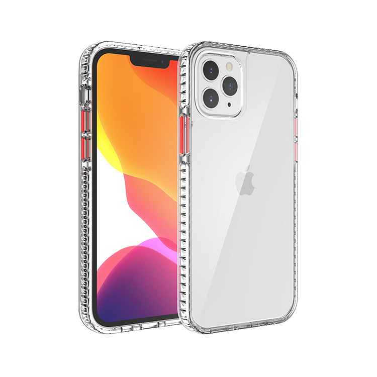 闪粉钻石纹边框透明亚克力手机壳 适用iPhone14 三星S22保护套