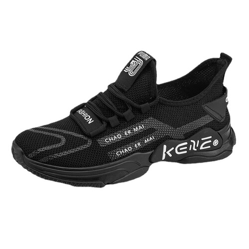  New Men's Casual Shoes Breathable Sports Running Shoes Soft Sole Trendy Lightweight Fly Woven Shoes Dropshipping