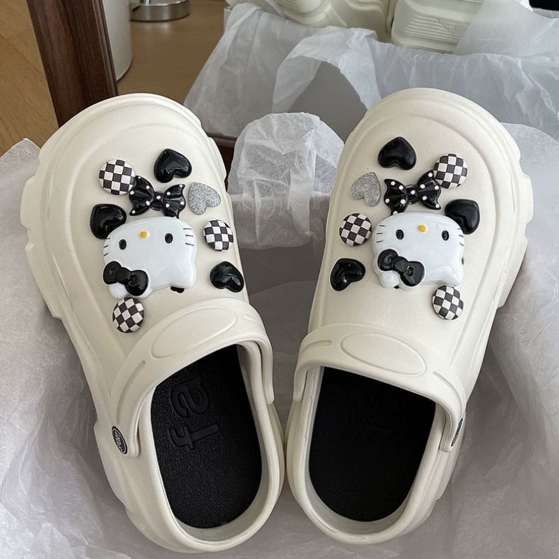 Hello kitty, cute summer non-slip beach slippers
