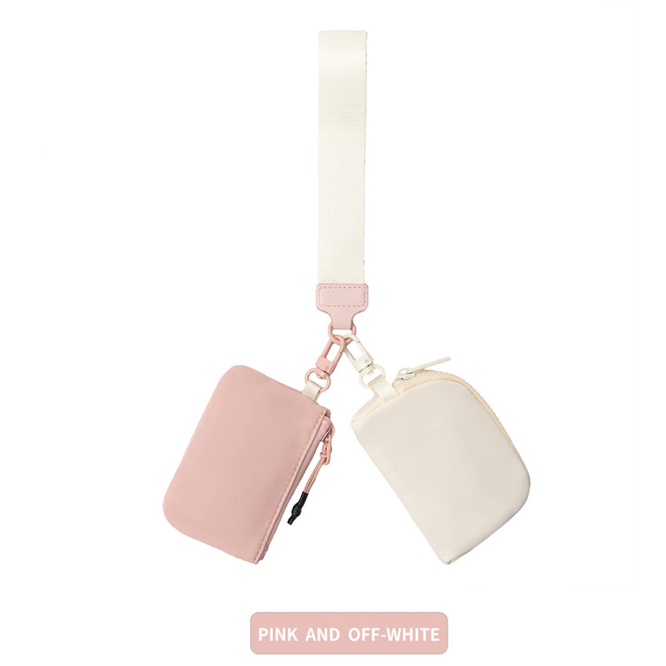 Bolso de muñeca para mujer Spot, bolso portátil Lulu para guardar tarjetas, monedero pequeño para tarjetas bancarias_voghion.com