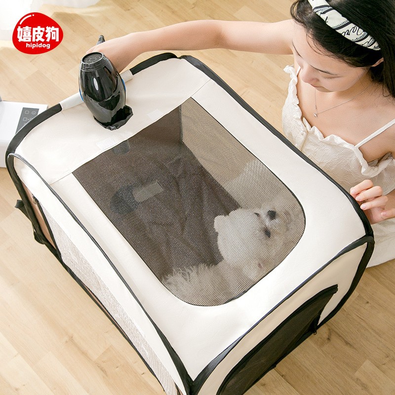 Bolsa de secado para mascotas perro gato baño secado de secado artefacto hogar máquina de soplado de agua pequeña caja de secado secador de pelo