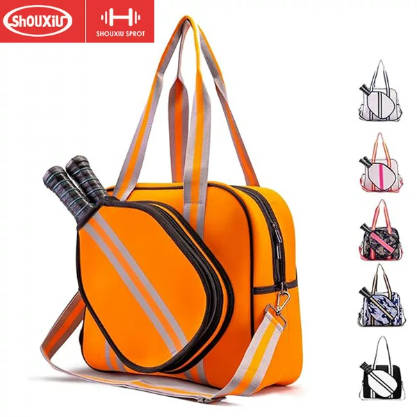 Cross-Border Diving Material Tennis Racket Bag Portable Crossbody Bag Outdoor Sports Pickleball Racket Bag Table Tennis Bag Large Capacity