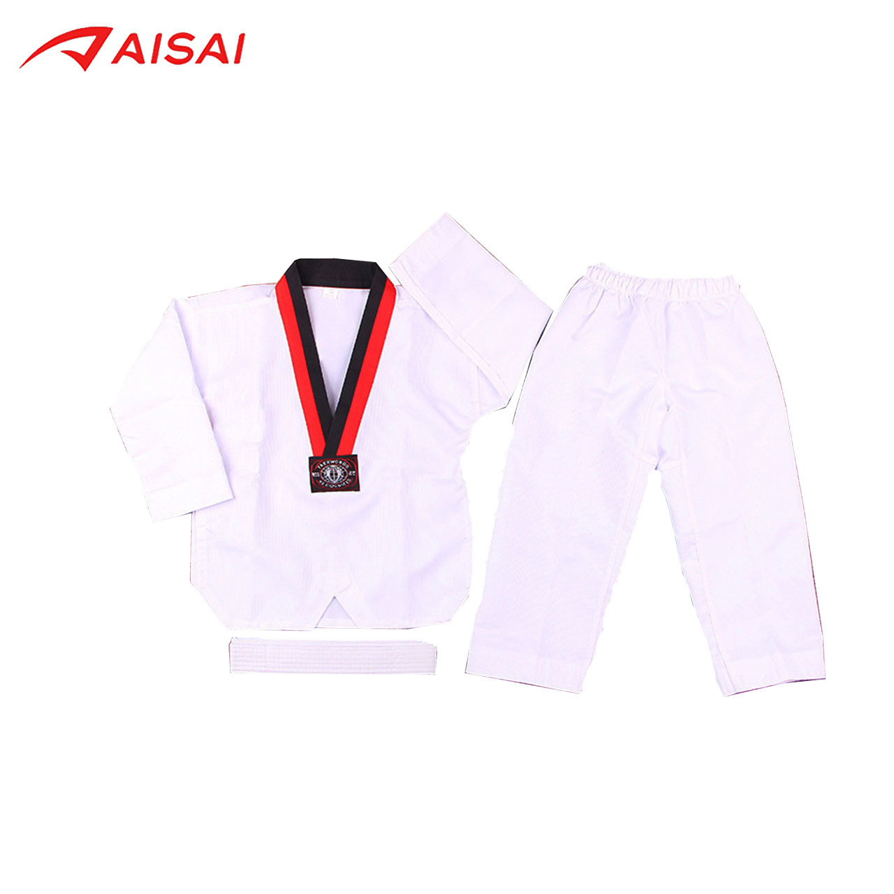 Taekwondo Uniforms for Children Manufacturers Adult Pure Polyester Cotton Training Clothing for Men and Women Long-Sleeved Short-Sleeved Taekwondo Uniforms