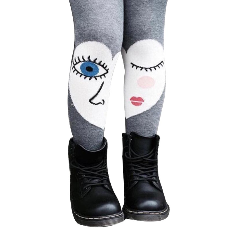 Venta al por mayor kacakid primavera y otoño calcetines para niños dulces niñas amor ojos grandes pantimedias calcetines de princesa coreana calcetines de baile