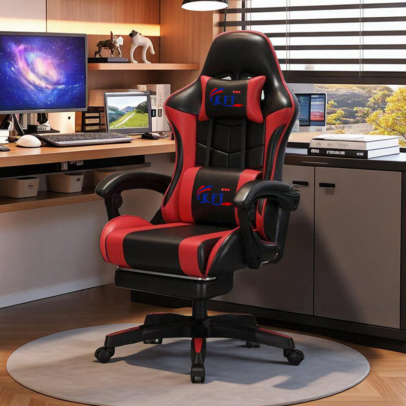 핫 판매 블랙 + 레드 [발판 포함]