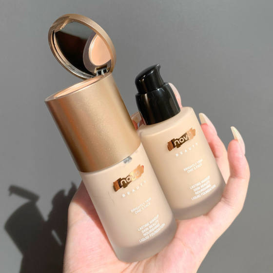 [Foundation + Concealer] NOVO concealer liquid foundation Net red with concealer foundation stick oil control sweat-proof waterproof
