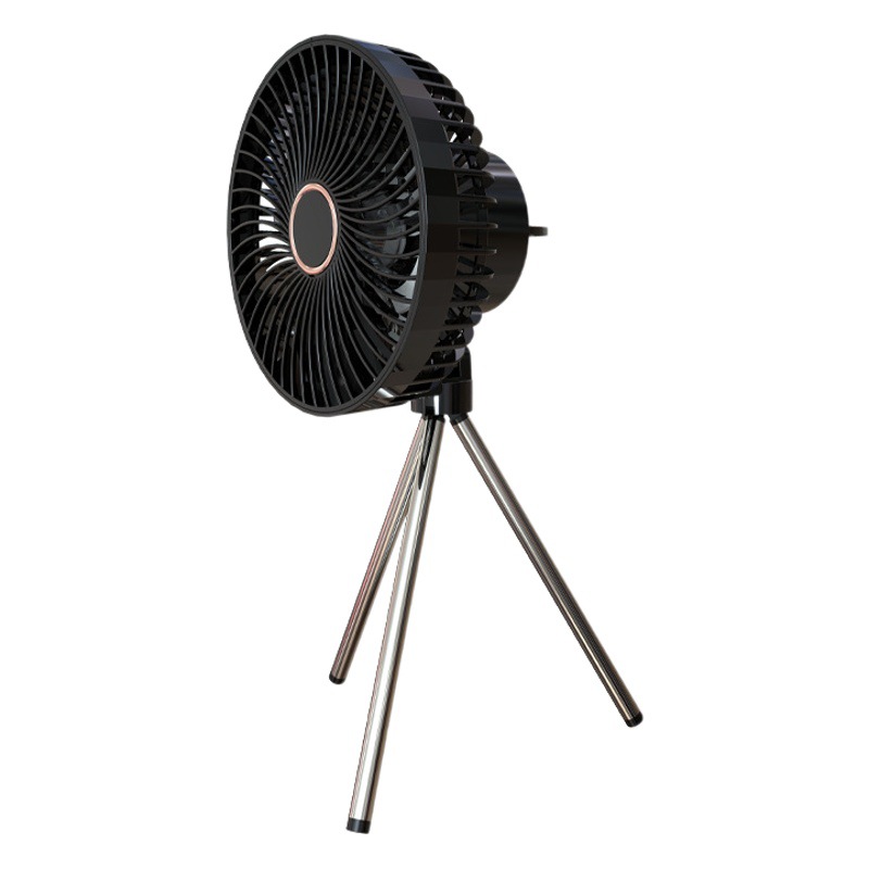 Nuevo camping al aire libre iluminación eléctrica retráctil ventilador de escritorio USB trípode ventilador dormitorio colgando ventilador de techo